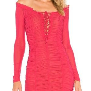Majorelle “Darling Dress” in pink coral